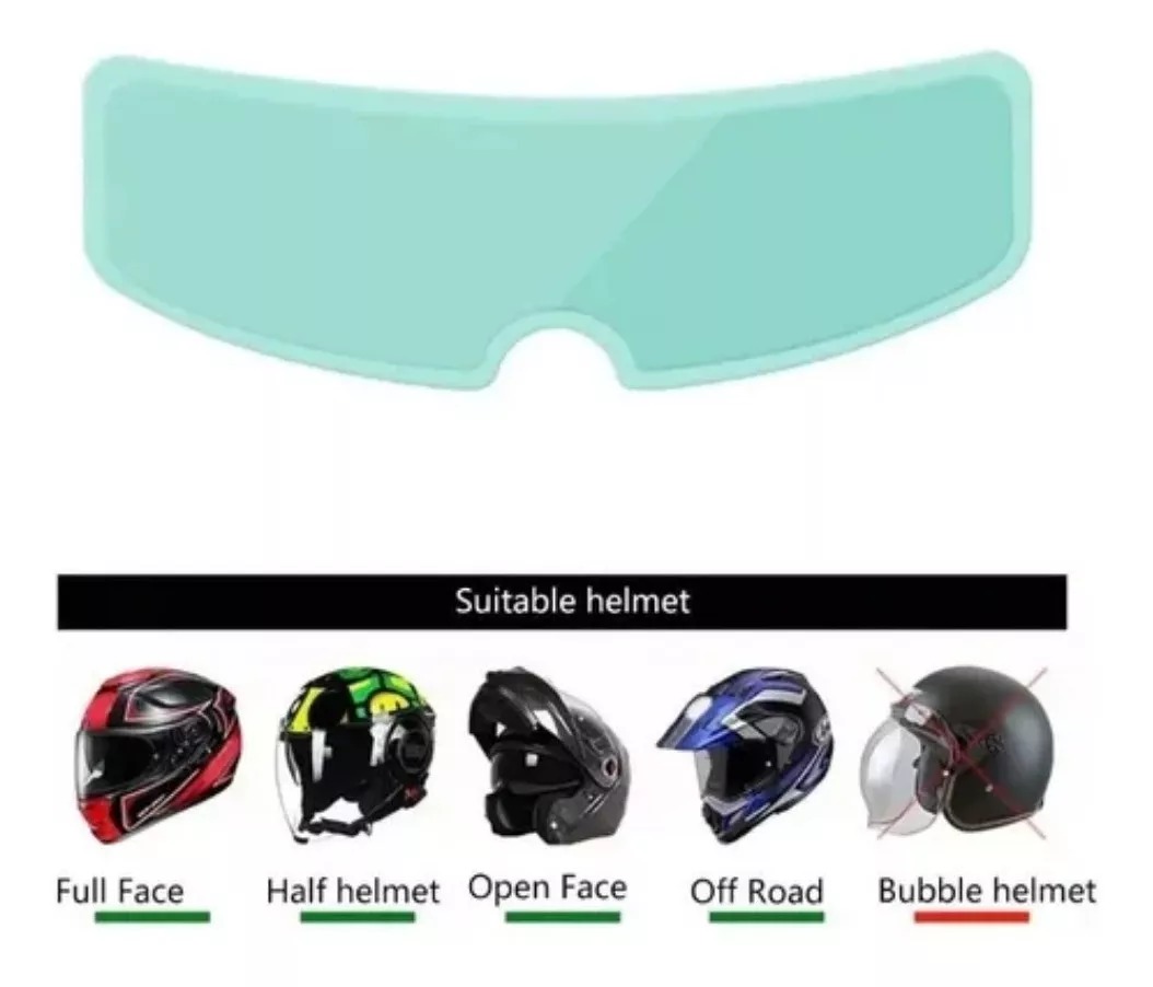 Miniatura 2 de Película Anti Lluvia Adhesivo Casco